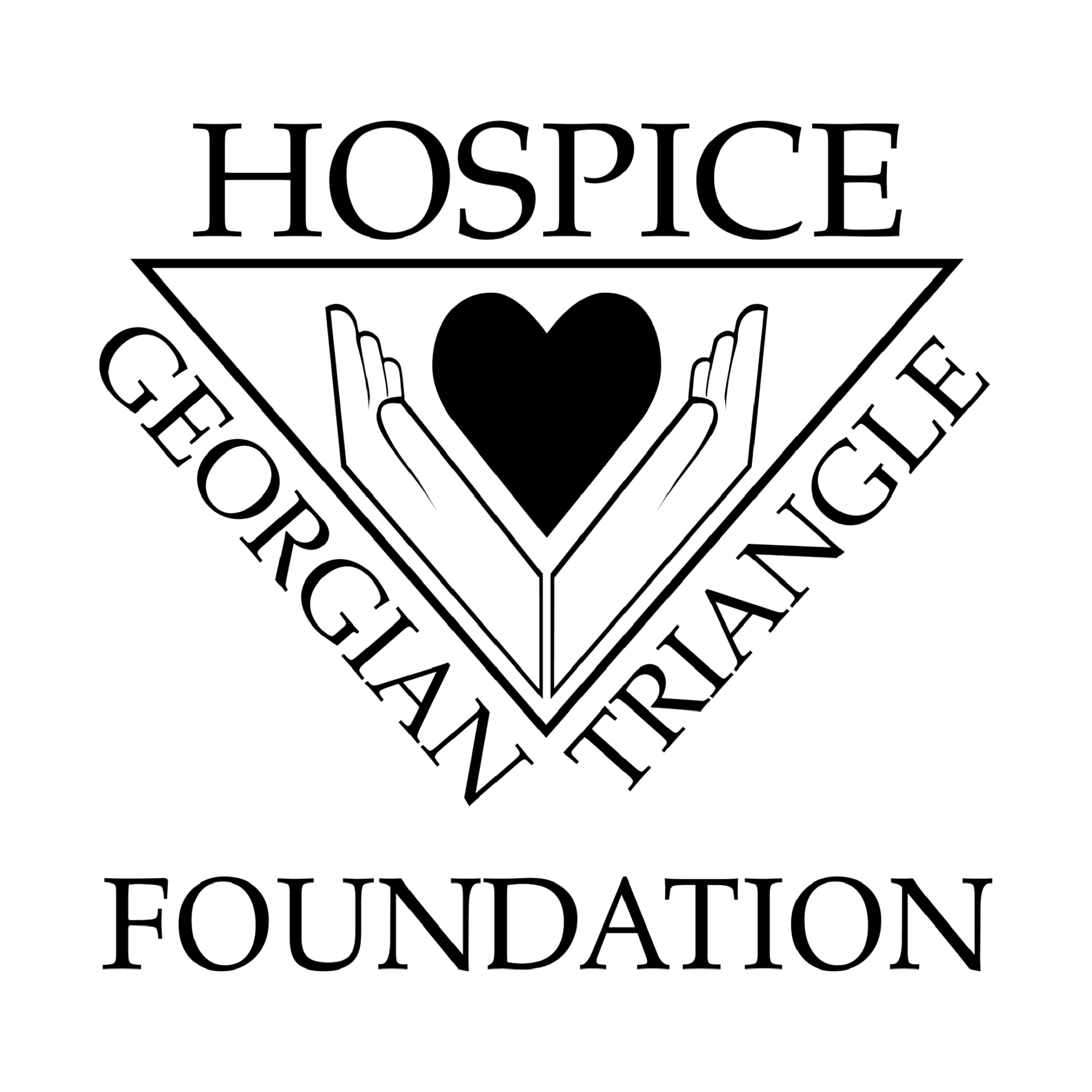 Hospice Georgian Triangle Foundation logo in black and white.